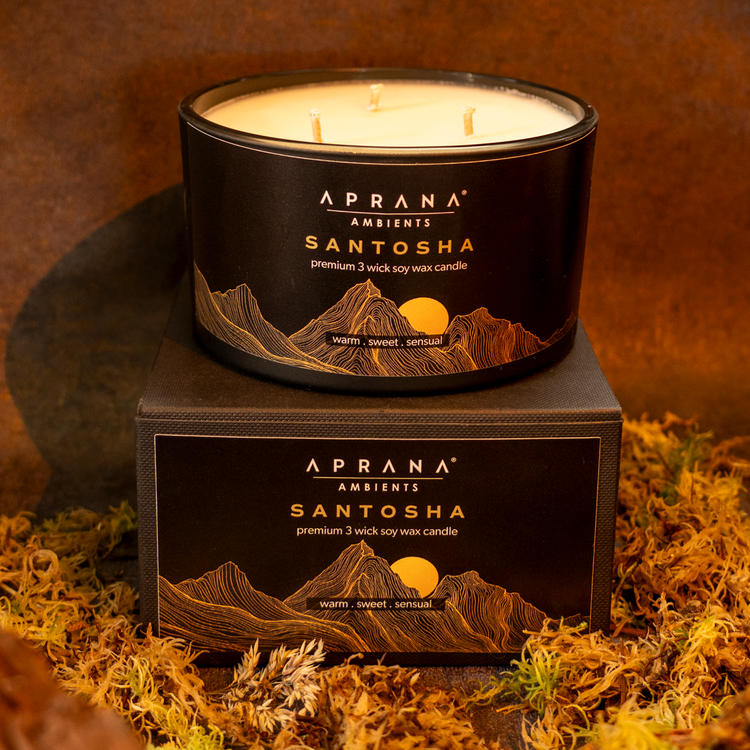 Santosha 3 Wick Soy Wax Candle