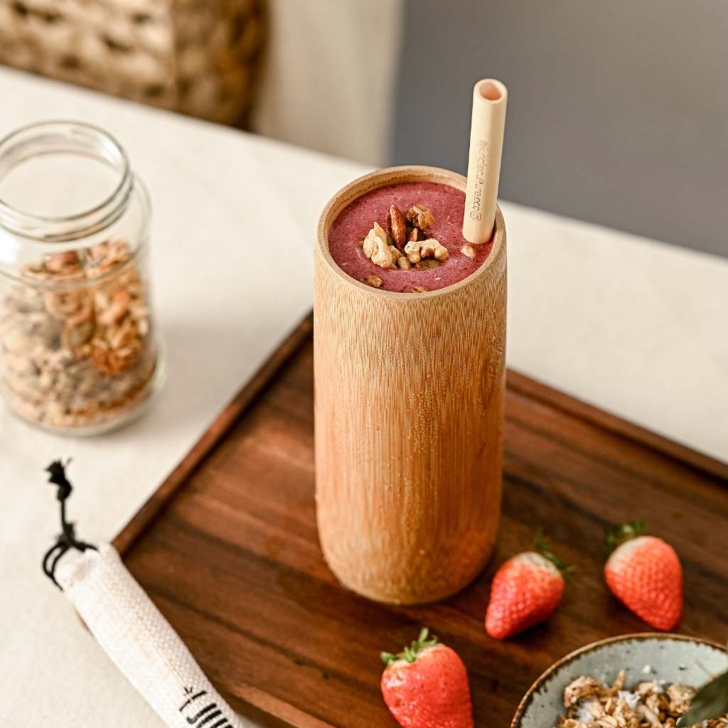 Bamboo Cup - Plastic-free Wooden Bamboo Cups (17oz / 500ml)