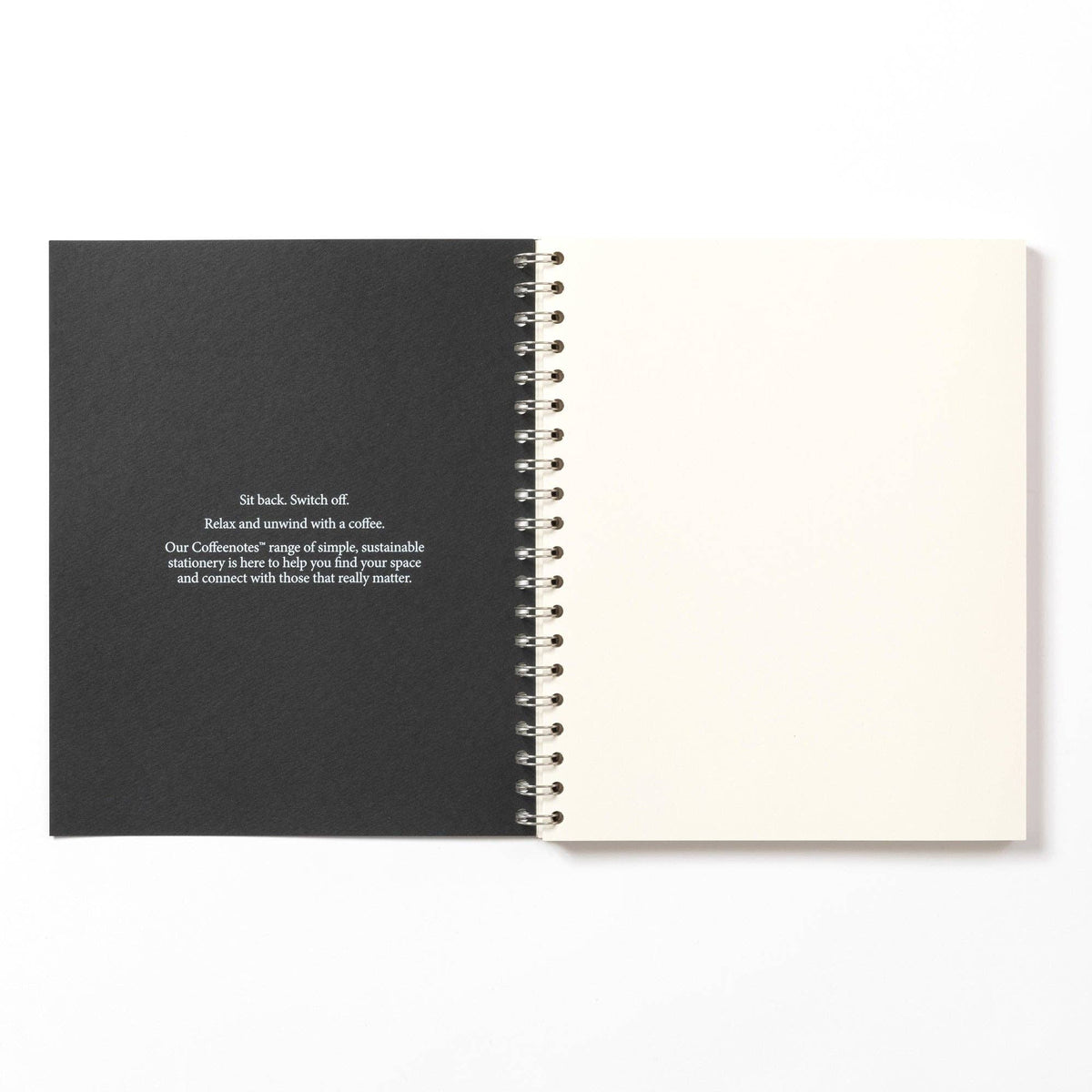 Coffee notes Wirebound Notebook: Grey / Medio