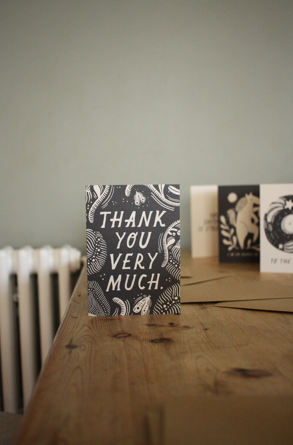 'Thank You Very Much' Thank You Card: Biodegradable Cello