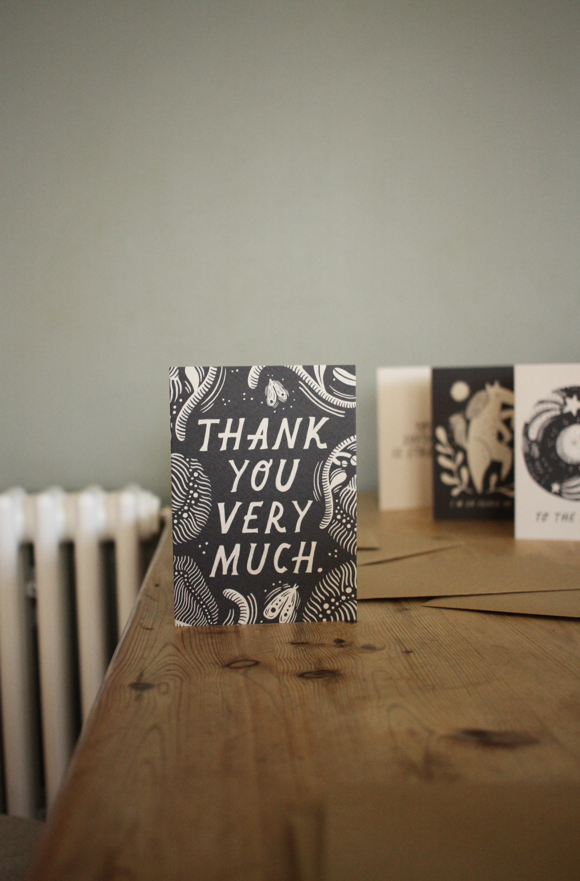 'Thank You Very Much' Thank You Card: Biodegradable Cello