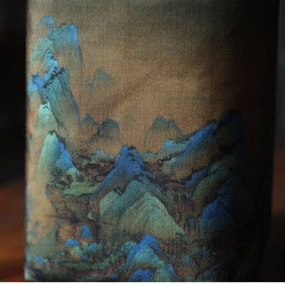 Gohobi Mountains Rivers Teaware Storage Travel Bag: Rivers and Mountains (Medium) 10cm×10cm×13cm