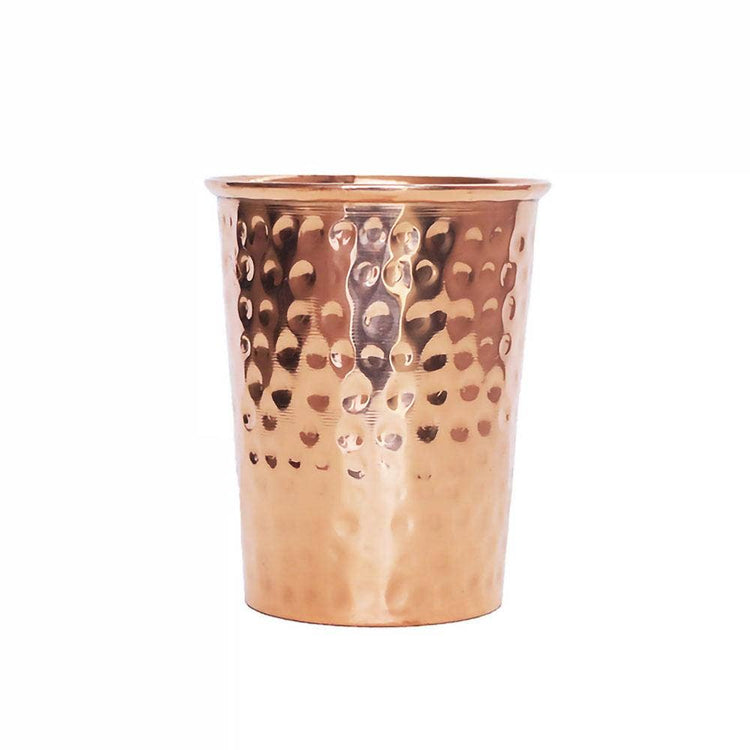 Copper cup, hammered, 300ml