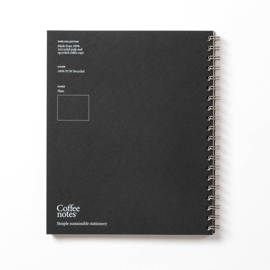 Coffee notes Wirebound Notebook: Grey / Medio