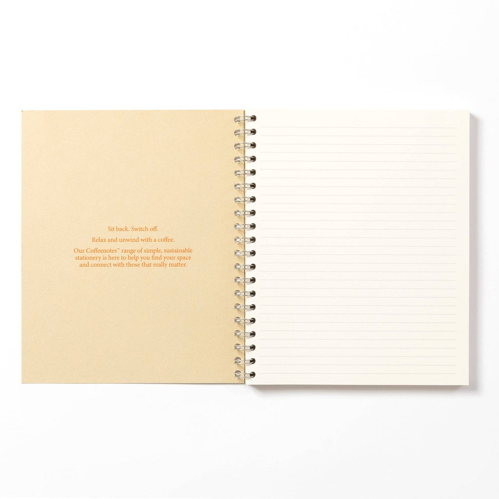 Coffee notes Wirebound Notebook: Grey / Medio