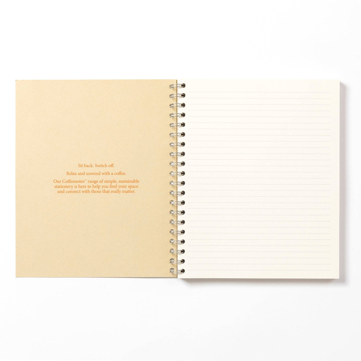 Coffee notes Wirebound Notebook: Grey / Medio