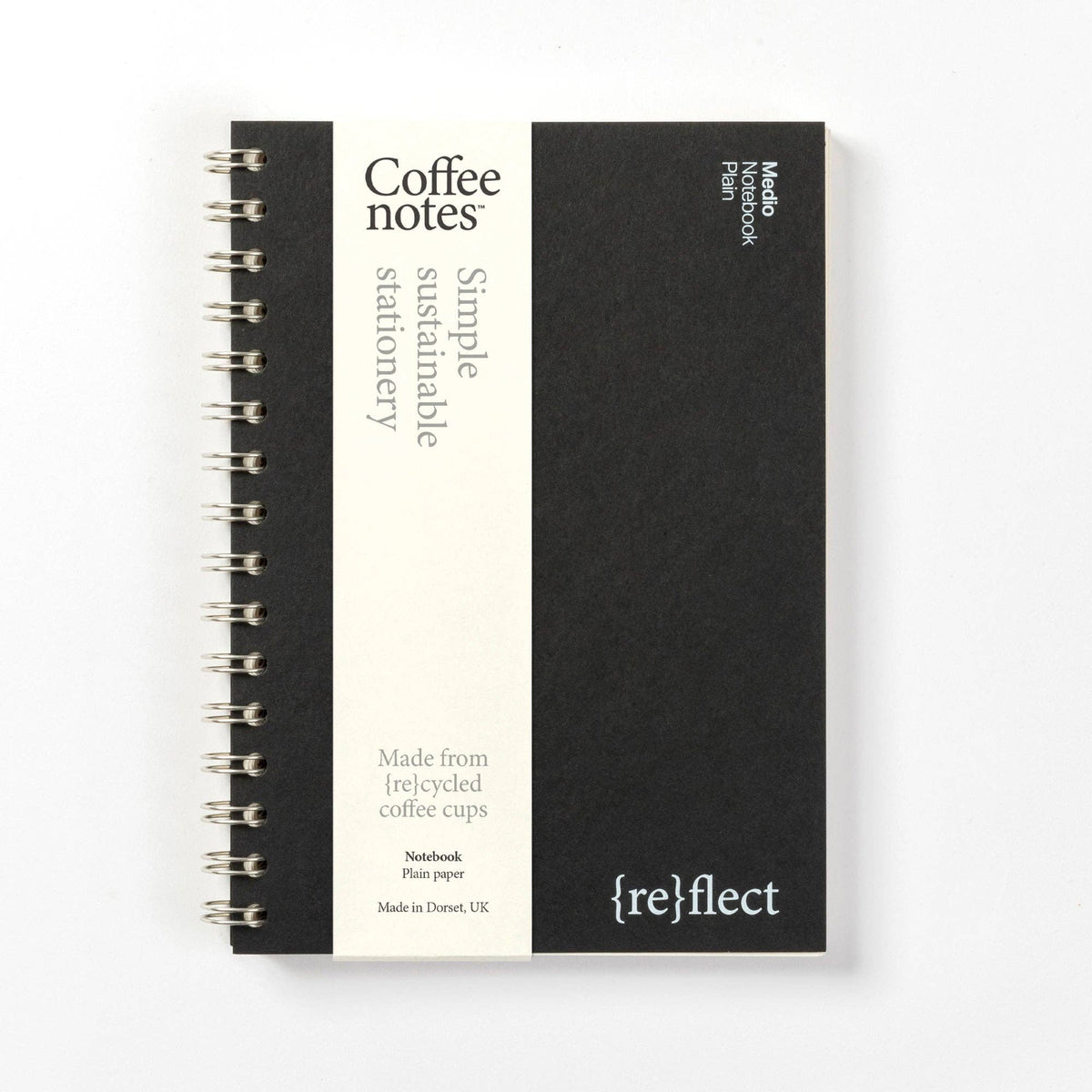 Coffee notes Wirebound Notebook: Grey / Medio