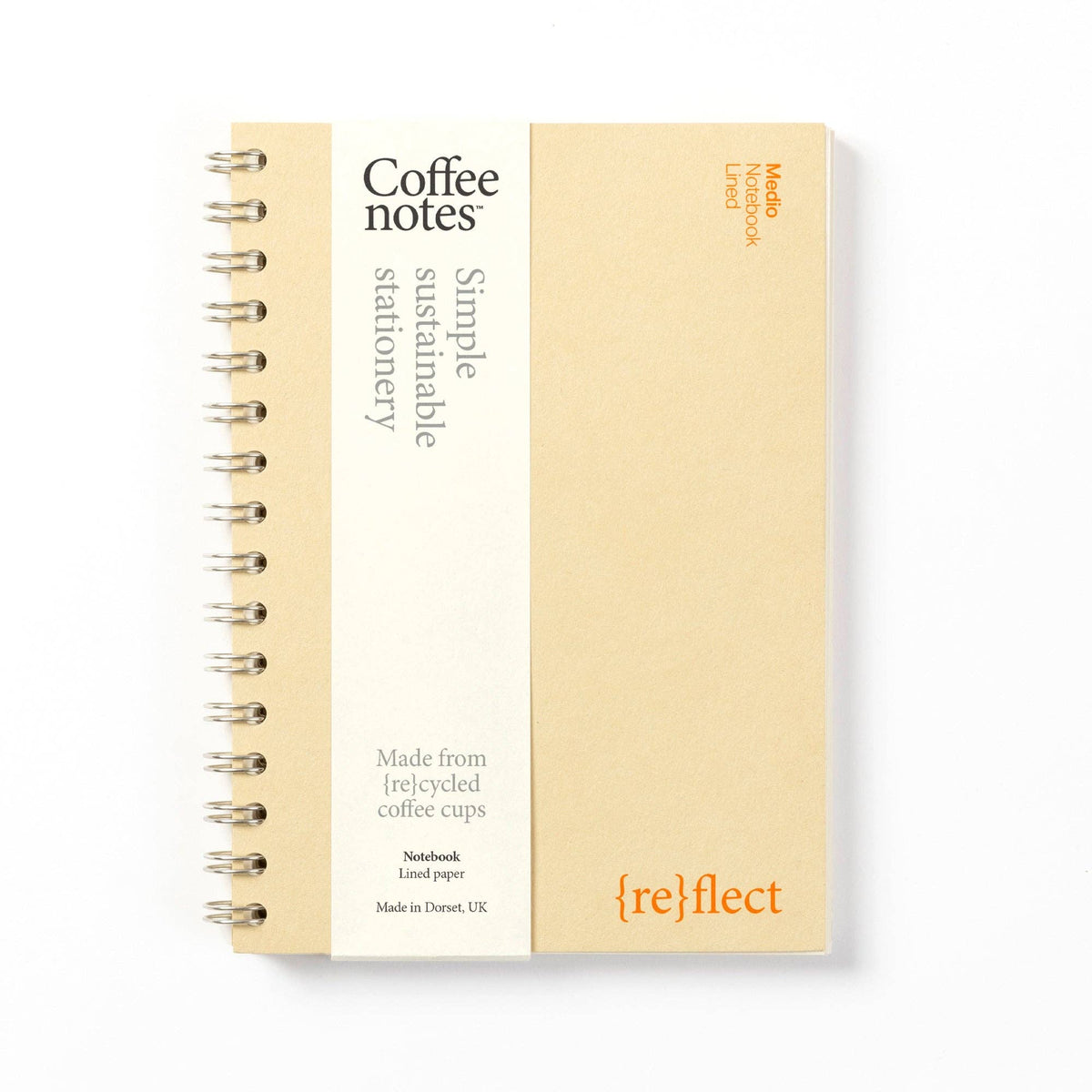 Coffee notes Wirebound Notebook: Grey / Medio