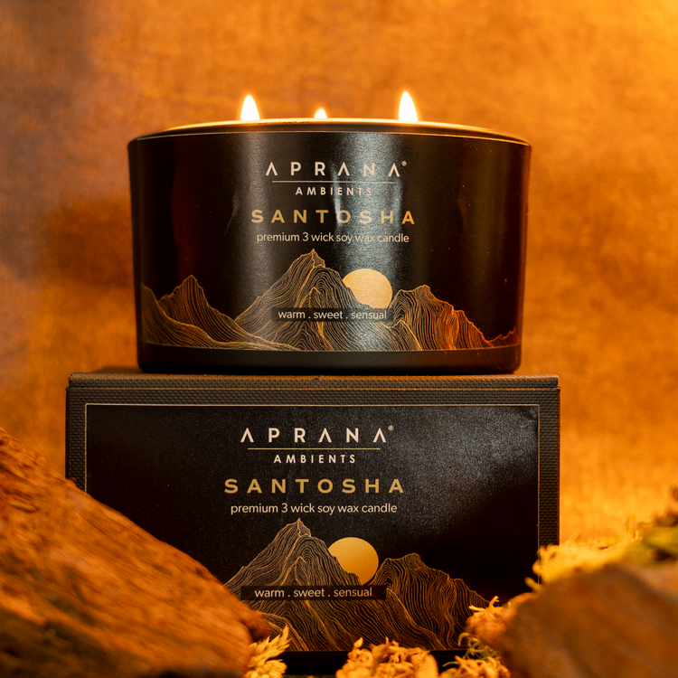Santosha 3 Wick Soy Wax Candle