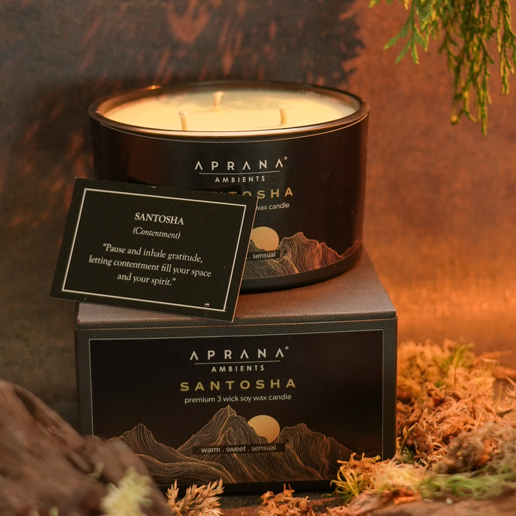 Santosha 3 Wick Soy Wax Candle