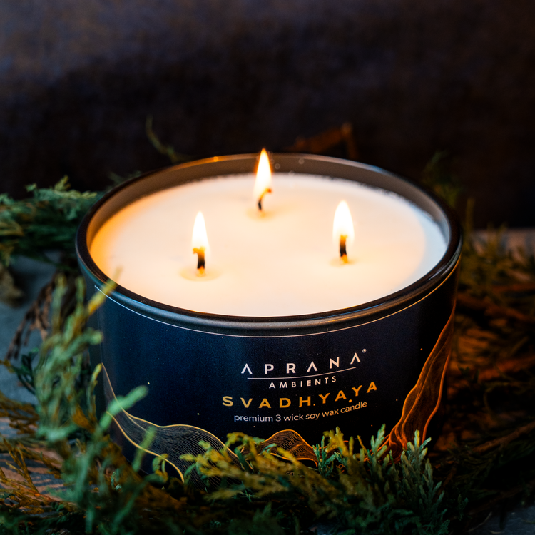Svadhyaya 3 Wick Soy Wax Candle