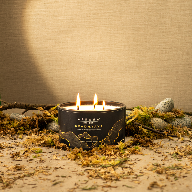 Svadhyaya 3 Wick Soy Wax Candle