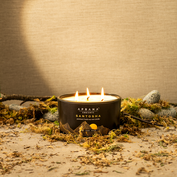 Santosha 3 Wick Soy Wax Candle