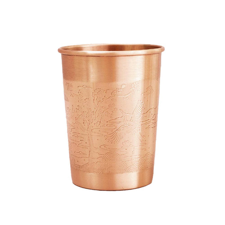 Copper cup, engraved, 300ml