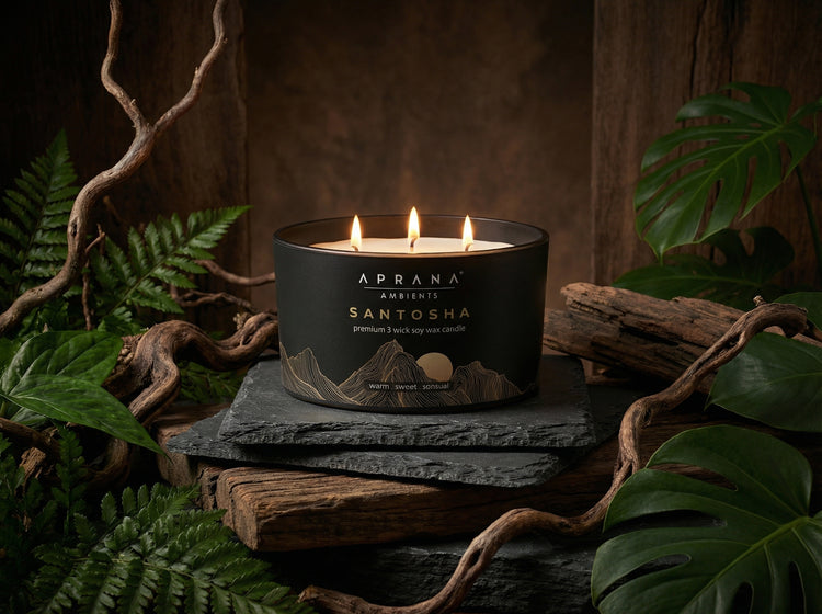 Santosha 3 wick candle