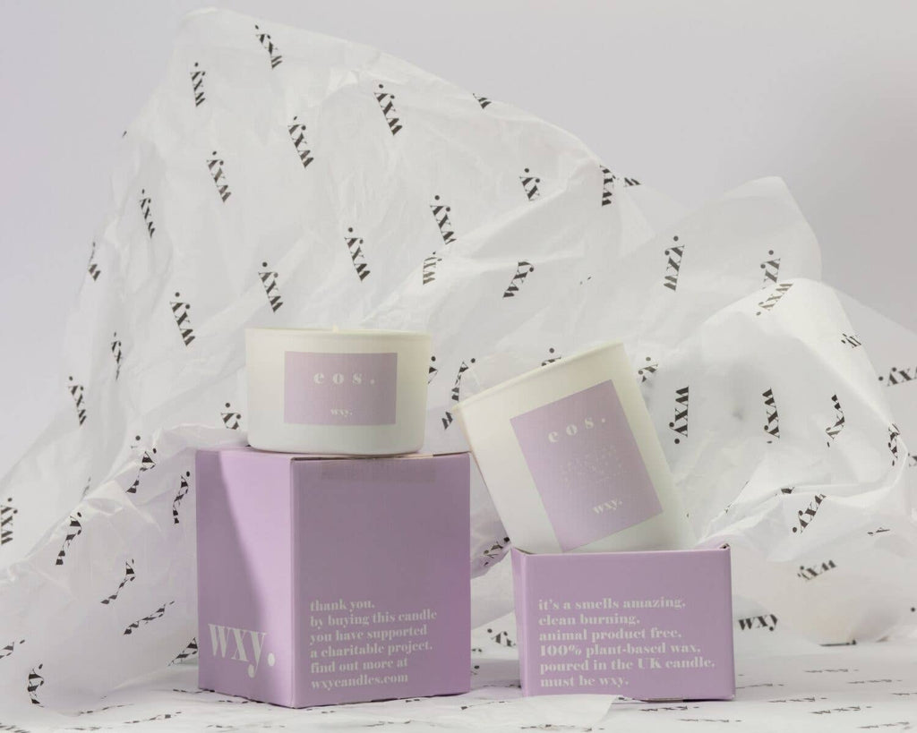 Eos 7oz Candle: Orris Root & Amber