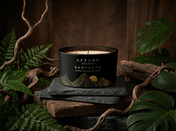 Santosha 3 Wick Soy Wax Candle