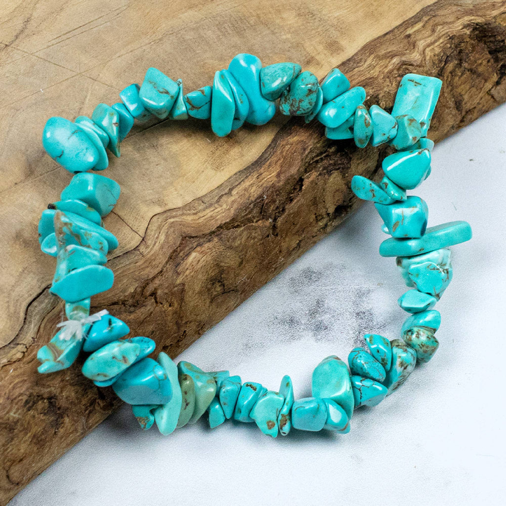 Gemstone Chip Bracelet: Turquoise