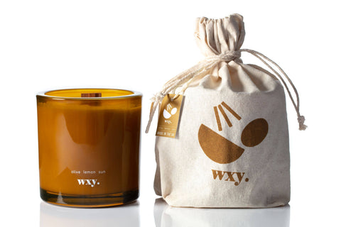 Roam - 12.5oz candle with pure essential oils ( olive lemon sun)