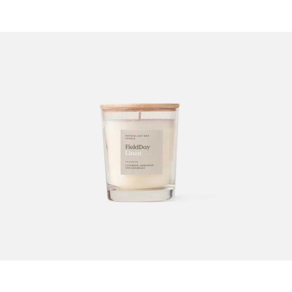 Linen Large Candle