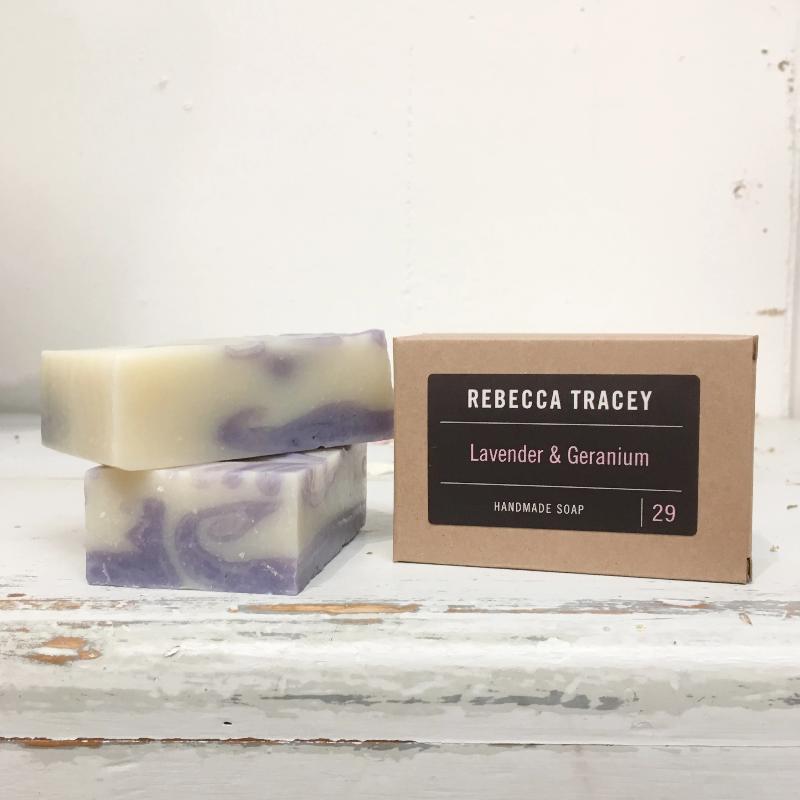 Lavender and Geranium Handmade Soap